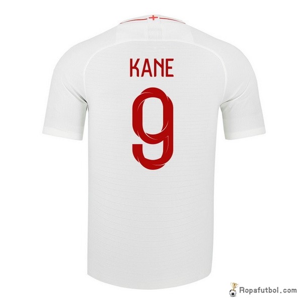 Camiseta Inglaterra Replica Primera Ropa Kane 2018 Blanco